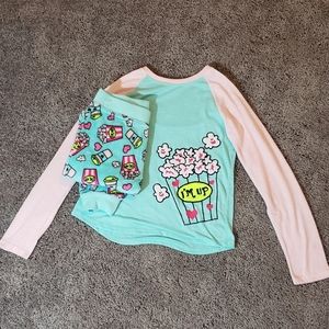 wonder nation fluffy sleepwear sz 10/12 SET
